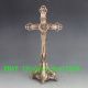 Old Chinese Handwork Tibet Silver Carved Cross & Jesus Statue Other Antique Chinese Statues photo 3
