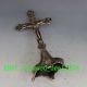 Old Chinese Handwork Tibet Silver Carved Cross & Jesus Statue Other Antique Chinese Statues photo 4