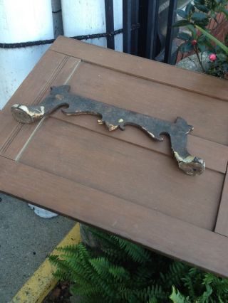 Antique Early Iron Boot Jack Scraper Cut Out Country Farm Find Architectural photo