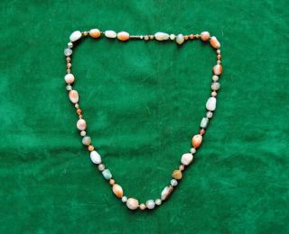 Rare Ottoman Islamic Dervish Agate Haqeeq Bead Strands Indo Persian No Jade photo