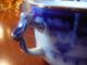 1925 Crumlin Flow Blue Myott & Sons England Tea Cup & Saucer Semi Porcelain L 2 Cups & Saucers photo 8