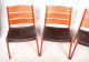 4 Retro Danish Dining Chairs Teak Leather Dining Chairs 1960s 1970s Vintage 1900-1950 photo 1