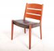 4 Retro Danish Dining Chairs Teak Leather Dining Chairs 1960s 1970s Vintage 1900-1950 photo 4