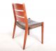4 Retro Danish Dining Chairs Teak Leather Dining Chairs 1960s 1970s Vintage 1900-1950 photo 5