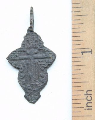 Ancient Old Believer Bronze Cross Female (nbr50) photo