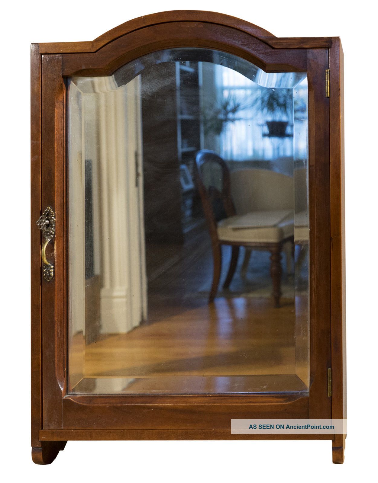 Antique Medicine Cabinet With Beveled Mirror - On - Was $195 Now $165.  75 1900-1950 photo
