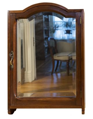 Antique Medicine Cabinet With Beveled Mirror - On - Was $195 Now $165.  75 photo