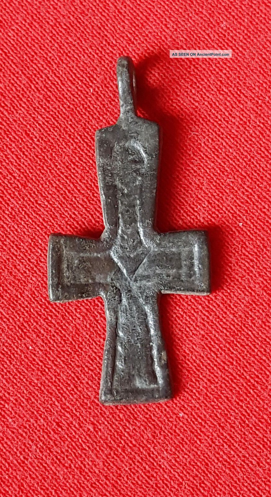 P2: Choice Byzantine Bronze Crucifix Cross Pendant Roman photo