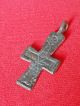 P2: Choice Byzantine Bronze Crucifix Cross Pendant Roman photo 1