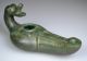 Roman Bronze Oil Lamp Duck Shaped Handle Roman photo 1