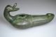 Roman Bronze Oil Lamp Duck Shaped Handle Roman photo 6