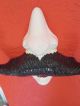 Antique Ceramic Mustache Wall Hat Hook Or Double Coat Hook Hooks & Brackets photo 4