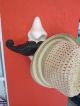 Antique Ceramic Mustache Wall Hat Hook Or Double Coat Hook Hooks & Brackets photo 7