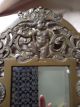 Antique French Art Nouveau Bronze Candle Sconce W/ Cherub,  Jewels,  Mirror & Flower Chandeliers, Fixtures, Sconces photo 1