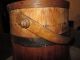 Primitive Antique Wood Basket W/ Lid & Handle Boxes photo 8