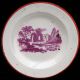 Rare Miniature Creamware Cup Plate Hackwood Abbey Ruins 1830 Staffordshire Plates & Chargers photo 2