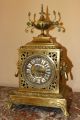 French Bronze Mantel Clock Cca 1890 With Two Candelabra Sgn.  Ed.  Armelin Paris Clocks photo 1