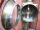 Antique Brass Carriage Coach Wagon Candle Converted Electric Lamp Lamps photo 9