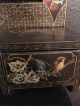 Fabulous 19th C Chinoiserie,  Japanned Black Dresser Chest W/ Detachable Mirror 1800-1899 photo 3