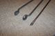 Old Fireplace Ember Tongs & Poker Primitive Antique Wood Stove Hearth Tools Hearth Ware photo 2