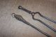 Old Fireplace Ember Tongs & Poker Primitive Antique Wood Stove Hearth Tools Hearth Ware photo 3