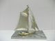 The Sailboat Of Silver970 Of Japan.  140g/ 4.  93oz.  A Japanese Antique. Other Antique Sterling Silver photo 2