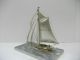The Sailboat Of Silver970 Of Japan.  140g/ 4.  93oz.  A Japanese Antique. Other Antique Sterling Silver photo 3