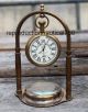 Marine Anchor Brass Victoria Clock With Compass Collectible Decor Gift Clocks photo 3