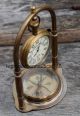 Marine Anchor Brass Victoria Clock With Compass Collectible Decor Gift Clocks photo 5
