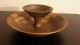 Vintage Vermillion Walnut Wood Chip & Dip 2 Tier Bowl Serving Snack Bowls photo 1