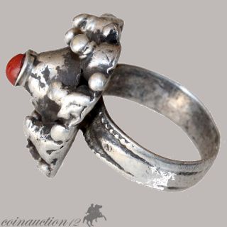 An Silver Italian Venetian Ring Circa 1600 Ad photo