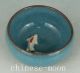 Chinese Porcelain Handmade Carved Fish Collect Statue Tea Wine Cup Bowls photo 2