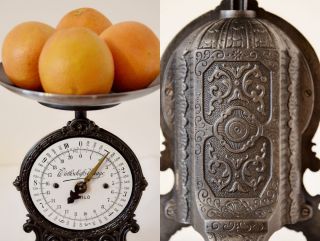 Antique,  Shabby Chic,  Vintage,  Old Style,  German Kitchen Scale From The Past photo