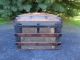 Large Shabby Vintage Antique Wood Metal Dome Top Steamer Trunk Chest 1800-1899 photo 10