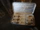 Antique Medical Hypodermic Needle Syringe With Miniature Apothecary Bottles Case Surgical Sets photo 2