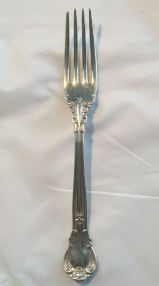 Gorham (sterling,  1895 Anchor - Lion - G) Chantilly Silver Dinner Fork No Monogram photo