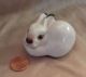 Vintage Soviet Porcelain Bunny Rabbit Figurine Ussr Lomonosov White Hare Small Figurines photo 1