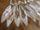 Ten Vintage Crystal Cut Glass Chandelier Drops,  Perfect For Christmas Crafts Etc Chandeliers, Fixtures, Sconces photo 1