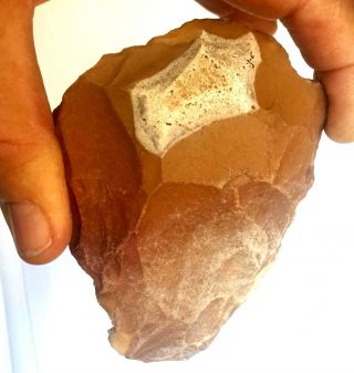 Acheulean Flint Hand Axe Tool Paleolithic photo