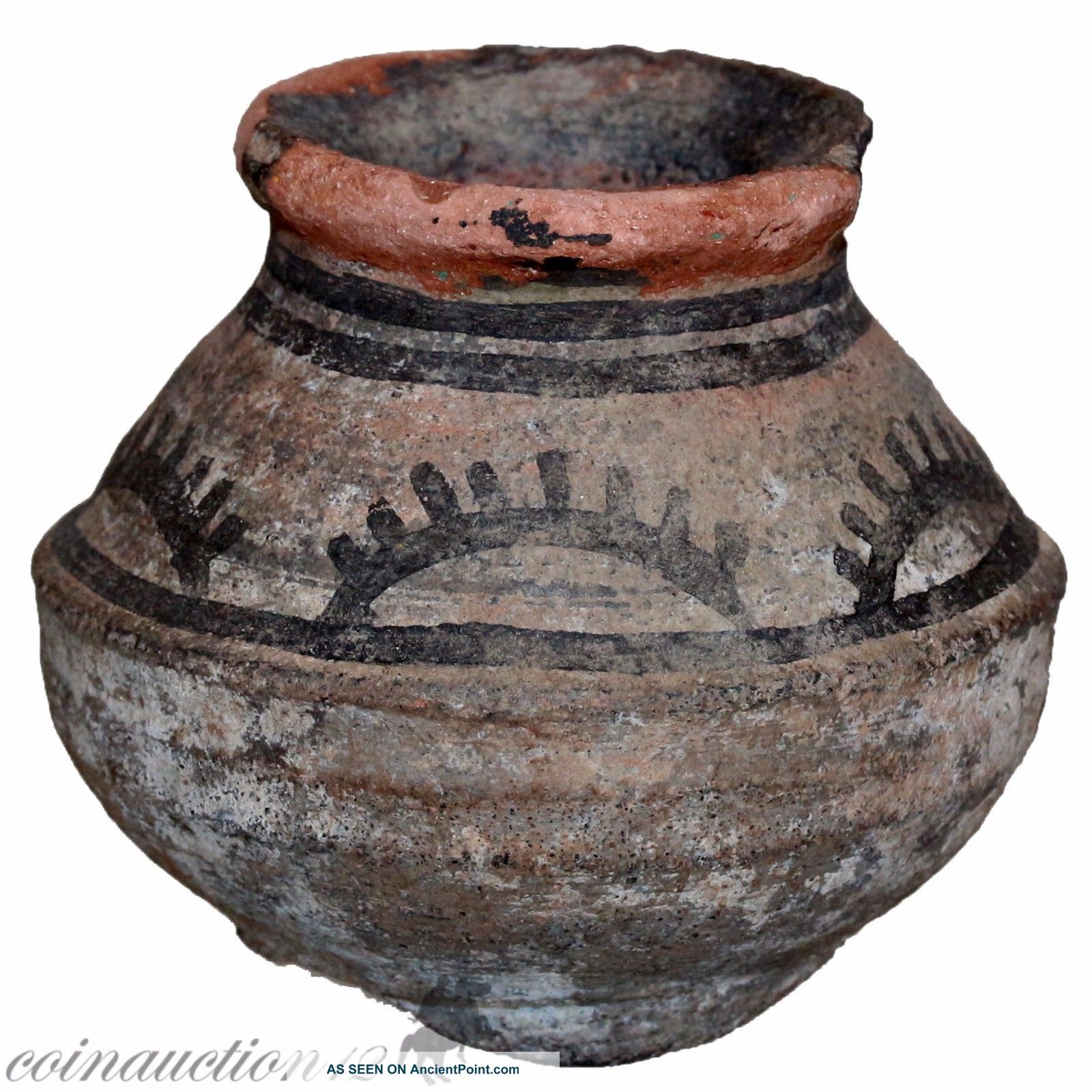 Intact,  Indus Valley Terracotta Pottery Vase 1500 - 500 Bc Roman photo
