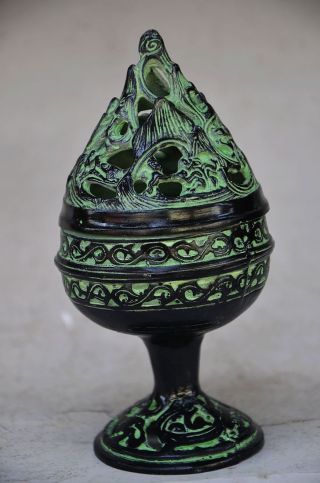 Chinese Bronze Handmade Incense Burner photo