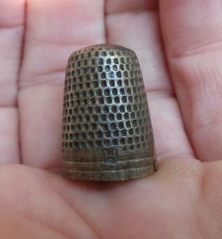 , 17th Century,  Handmade,  Thimble,  With Stamp Or Holemark H,  1600 - 1650 photo