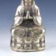 Vintage Tibet Silver Copper Gilt Tibetan Buddhism Statue - - Kwan - Yin Kwan-yin photo 3