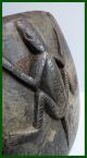 Protective Wooden Plaque With Lizard In Relief,  Nupe Tribe,  Nigeria Other African Antiques photo 2