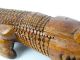 Vintage Hand Carved Crocodile Figure Sepik River Papua Guinea C1970s Pacific Islands & Oceania photo 2