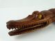 Vintage Hand Carved Crocodile Figure Sepik River Papua Guinea C1970s Pacific Islands & Oceania photo 5