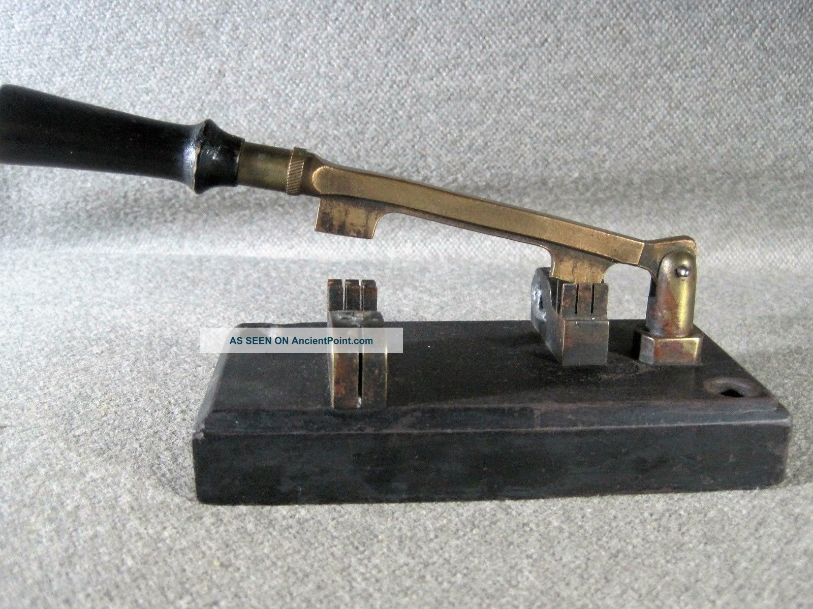 Knife Switch Edison Era Unique Design Spring Loaded Knife 800`s Other Antique Science Equip photo