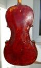 Old Violin For Restoration - Attic Found,  Caspar Strnad Label. String photo 1