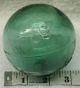 Japanese Glass Float Vintage Emerald Green Marked L L L 3 1/4 