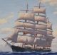 Vintage Charles Rosner Seascape Oil Painting,  British Clipper Ship Tigris,  Nr Other Maritime Antiques photo 1